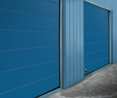 650N/M2 Давление ветра Промышленные секционные двери Секционные верхние гаражные двери Европейский стандарт качества современные двери