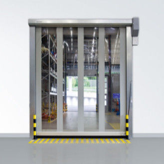 Высокая безопасность Прозрачный быстрый роликовый жалюзи Двери оцинкованного стали Хранилище