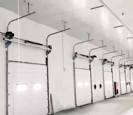 Виниловые пороговые алюминиевые изоляционные секционные двери для дистанционного управления энергоэффективностью