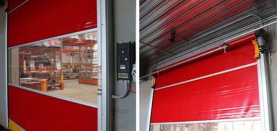 Современные защитные роликовые двери с устойчивостью к воздействию погоды Простая установка и характеристики безопасности Красочный и ветростойкий ПВХ