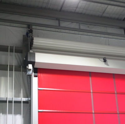 Безопасность Первый высокоскоростной ПВХ Roll Up Rapid Shutter Door 304 материал из нержавеющей стали Rapid Zipper High Speed Roller Door