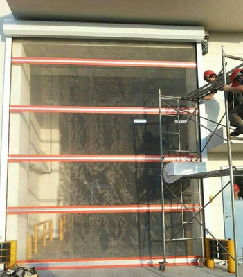 Алюминий промышленных быстрых автоматических дверей ролика шторки быстрых Windproof свертывает вверх по Pvc