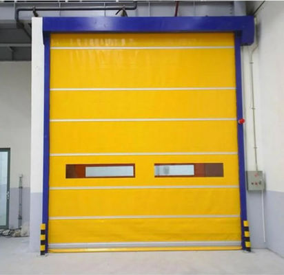 ПВХ шторные двери вытягивающие роликовые жалюзи Rolling Gate логистическая быстрая скорость 220V 1Phase