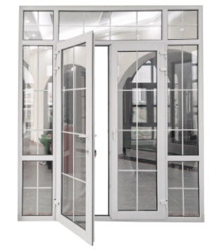 Порошно покрытая алюминиевая секционная крытая дверь полный вид гараж жилой стеклянный панель