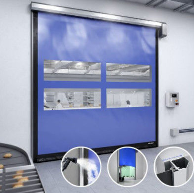 Теплоизоляция Быстрые роликовые двери высокая безопасность Промышленный автоматический