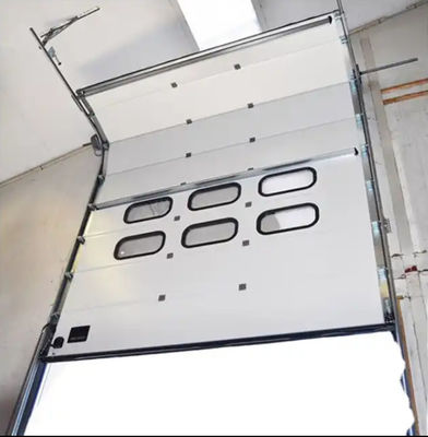 Плоская или контурная панель изолированные секционные двери промышленный склад вертикальный подъем