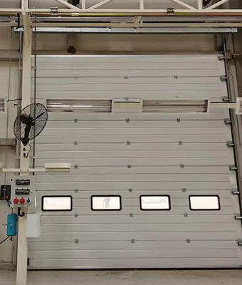 Автоматически сформированные двойные кожистые стальные промышленные верхние секционные двери для пожарной станции