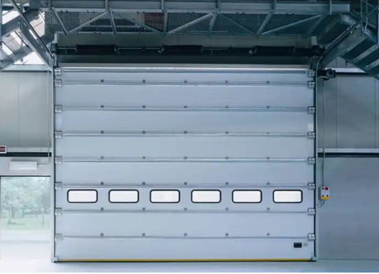 Автоматически сформированные двойные кожистые стальные промышленные верхние секционные двери для пожарной станции