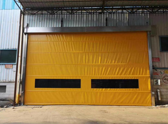 Настраиваемые быстрые роликовые двери с высокой безопасностью и устойчивостью к погодным условиям гибкая ткань быстрые автоматические промышленные двери