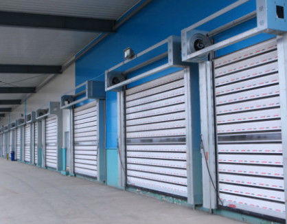 Алюминиевые прозрачные высокоскоростные спиральные двери безопасность эффективность автоматический склад