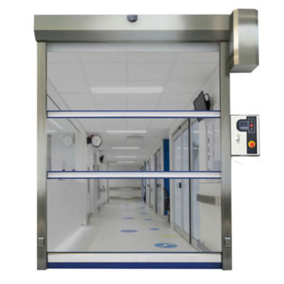 Высокоэффективная стальная изоляционная скоростная роликовая дверь ручная/автоматическая Устойчивая к погодным условиям ПВХ-завеса высокоскоростная охрана