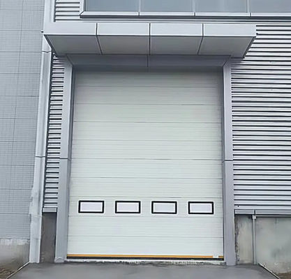 Белый порошок покрытый погодой запечатанная верхняя секционная дверь двойная кожа панели безопасности краев поставщиков Фабрика