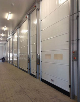 Низкое содержание высокая скорость ПВХ Roll Up Rapid Shutter Door 304 материал из нержавеющей стали для теплоизоляции