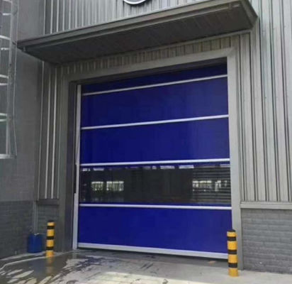 Промышленный высокоскоростной ПВХ Roll Up Rapid Shutter Door 304 из нержавеющей стали Материал низкого содержания Стальная конструкция