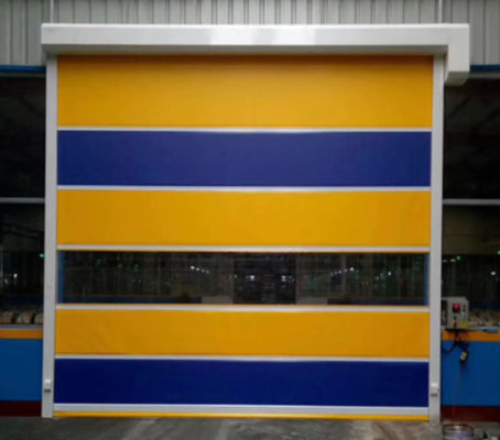 Простая установка высокоскоростной ПВХ Roll Up Rapid Shutter Door 304 из нержавеющей стали Modern Design Zipper