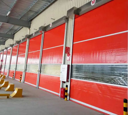 Устойчивый к погодным условиям высокая скорость ПВХ Roll Up Rapid Shutter Door 304 Нержавеющая сталь Материал Ручная автоматическая работа