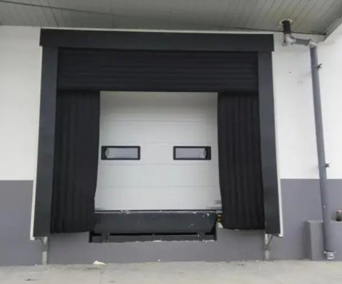 Отличная устойчивость к атмосферным воздействиям, промышленная регулируемая изолированная герметичная надувная док-укрытие с расширенной ПВХ уплотнительной подушкой для склада и мастерской, поставщик материалов