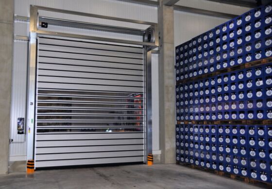 Алюминиевая прозрачная высокоскоростная спиральная дверь Безопасность Эффективность Срок службы 5 миллионов циклов