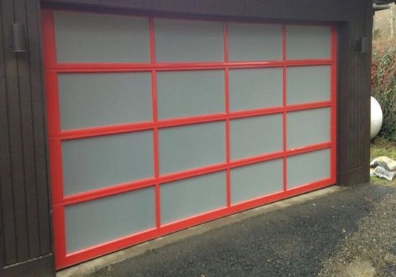 прозрачная дверь гаража 220/230В, структура современных алюминиевых дверей гаража твердая