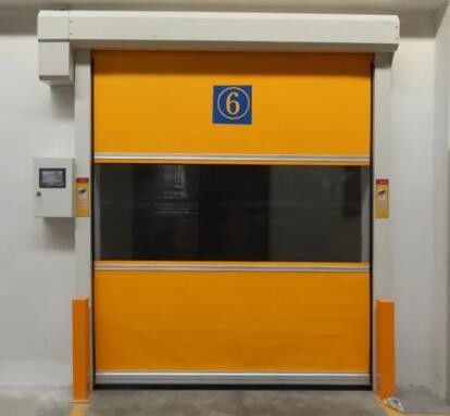Дверь склада мастерской управлением PLC шторки завальцовки быстрой скорости дверей ролика Pvc автоматизации быстрая