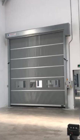 Уменьшение шума высокая скорость ПВХ Roll Up Rapid Shutter Door 304 из нержавеющей стали Устойчивость к погодным условиям