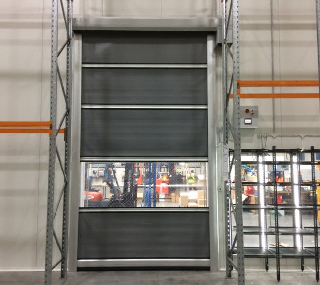 Длительный срок службы современный высокоскоростной ПВХ Roll Up Rapid Shutter Door 304 материал из нержавеющей стали Автоматическое хранение ПВХ замороженный охладитель двери