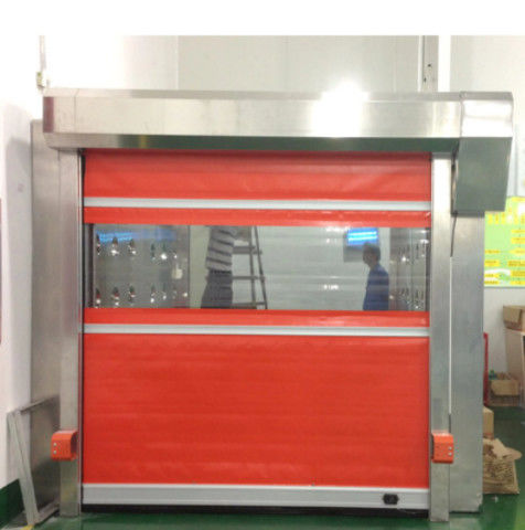 Высокоскоростной ПВХ Roll Up Rapid Shutter Door 304 из нержавеющей стали Современная изоляция быстрая работа