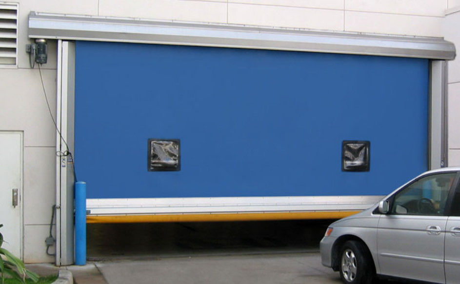 Тяжелая стальная конструкция высокая скорость ПВХ Roll Up Rapid Shutter Door 304 Нержавеющая сталь Материал для долговечности и изоляции